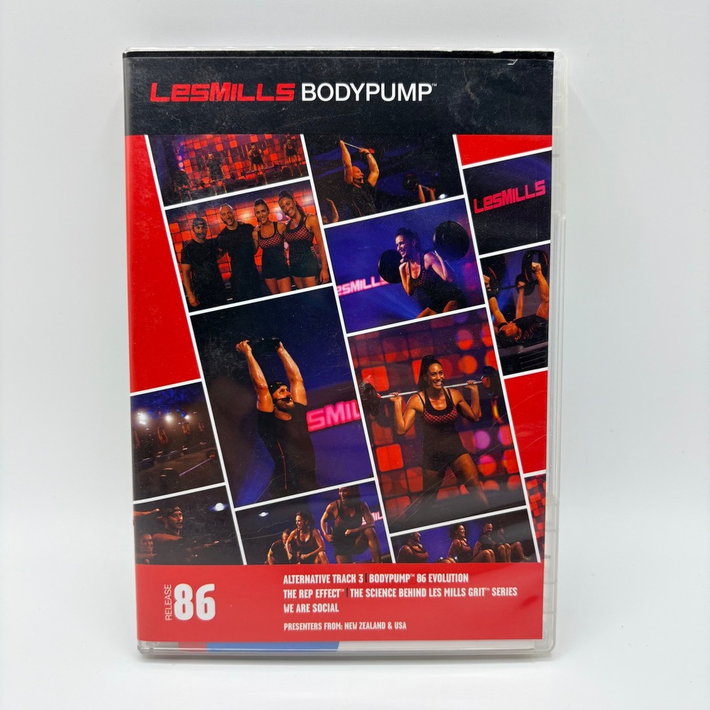 Les Mills Bodypump Release 86 Fitness DVD CD Booklet Set Workout Program GOOD